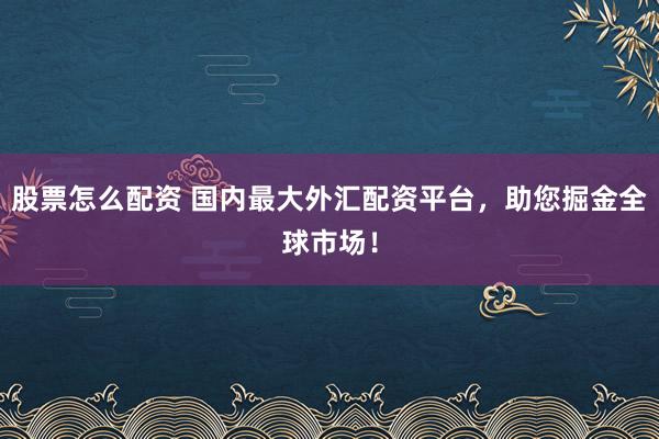股票怎么配资 国内最大外汇配资平台，助您掘金全球市场！