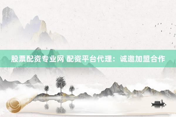 股票配资专业网 配资平台代理：诚邀加盟合作