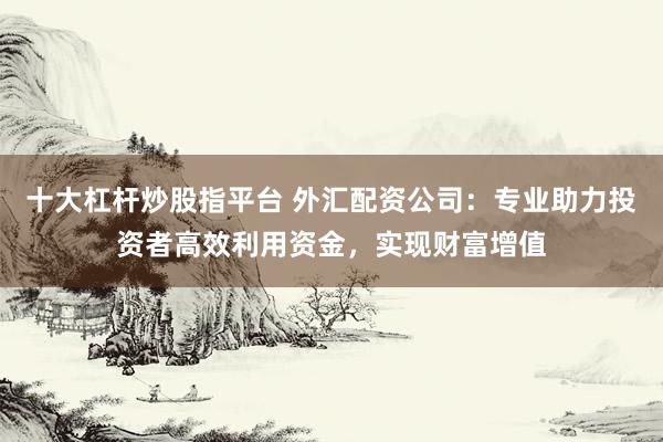 十大杠杆炒股指平台 外汇配资公司：专业助力投资者高效利用资金，实现财富增值